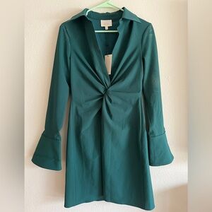 Cinq à Sept McKenna Dress in Green Onyx